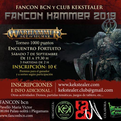 Fancon Hammer 2019, por FANCON BCN y Club Kekstealer