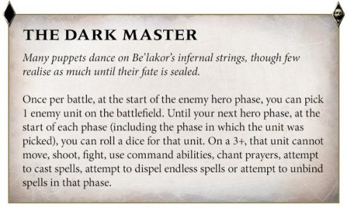 Adelanto de las reglas de Be’lakor y de otras unidades de su Broken Realms