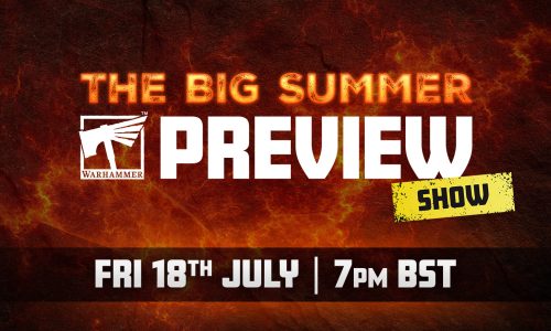 Vive con nosotros en directo las novedades de Warhammer en la preview del 18 de julio