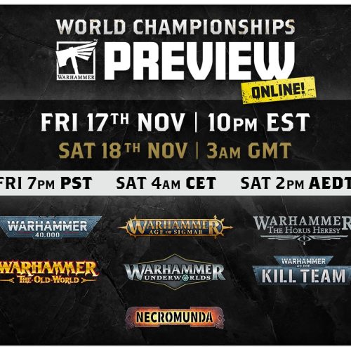 Nueva Preview en el Campeonato Mundial de Warhammer en Atlanta